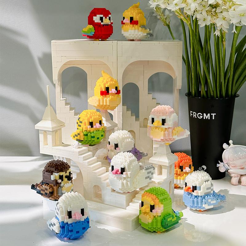 3D алмазная модель, милые птички, кирпичи, образовательные игрушки, подарок на день рождения для детей 6 лет