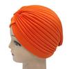 Hot Sale Knotted 1PC Stretchy Hot Sale Adult Headband Turban Popular Muslim Hat For Women High Quality Chemo Indian Cap Hijab Bandanas Head Wrap