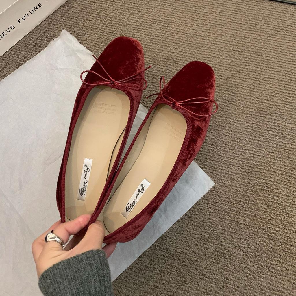 Fashion Bailamos 2024 New Women Flats Spring Summer Ballet Shoes Women Slip On Loafers Round Toe Shallow Bowtie Ballerina Soft Moccasin