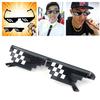 Thug Life Glasses Deal With It Glasses Pixel Women Men Black Mosaic Sunglasses
