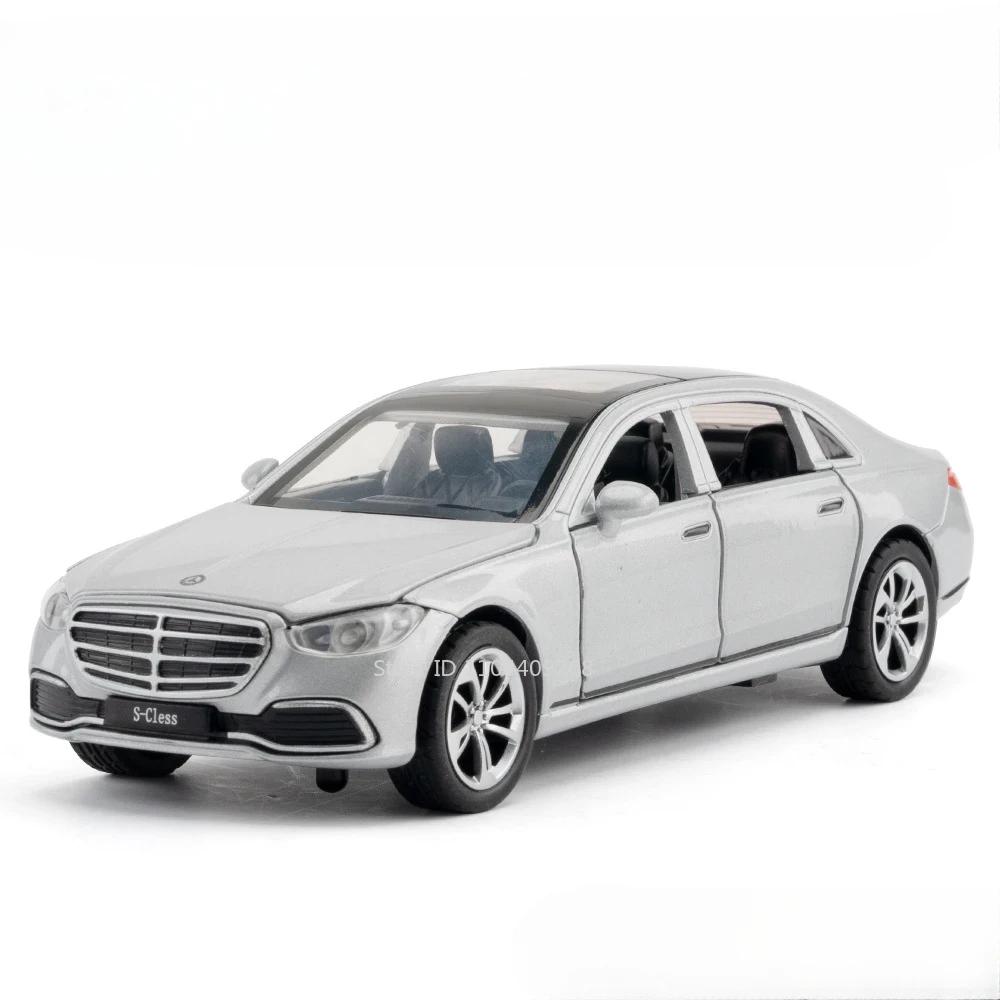1:Масштаб 32 C260L S400L Модель Игрушечной Машинки Сплав Литье под Давлением Симуляция Музыка Свет Игрушки с Оттяжкой Миниатюрные Модели Транспортных Средств Подарки для Мальчиков