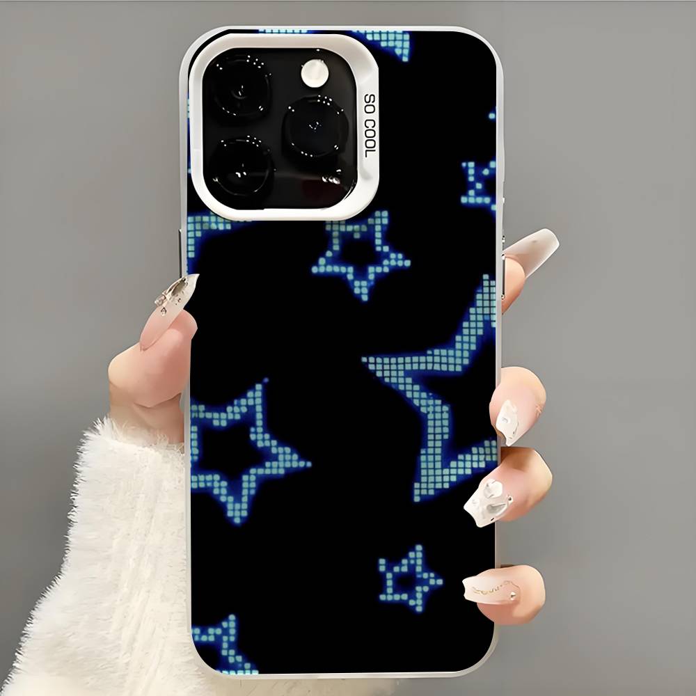 Милый корейский Ins Y2k Звезда Чехол для телефона Чехол для iPhone 14 16 15 11 12 13 Pro Max Mini Plus Ударопрочный чехол