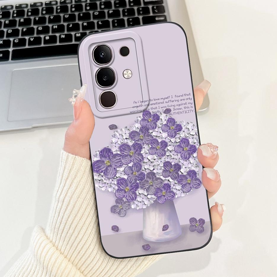 Чехол для Vivo Y29 4G 5G Модный Чехол-Защита с Мультяшным Кроликом Ударопрочный Чехол для Телефона Для Vivo Y29s Y 29 s VivoY29 5G V2420 Мягкий ТПУ Fundas