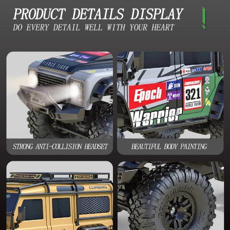 Новая RC машина 2.4g 4WD восхождение машина симулятор RC машина вездеход 15км/ч 1:10 Внедорожный монстр-трак игрушка дети мальчик подарок модель автомобиля