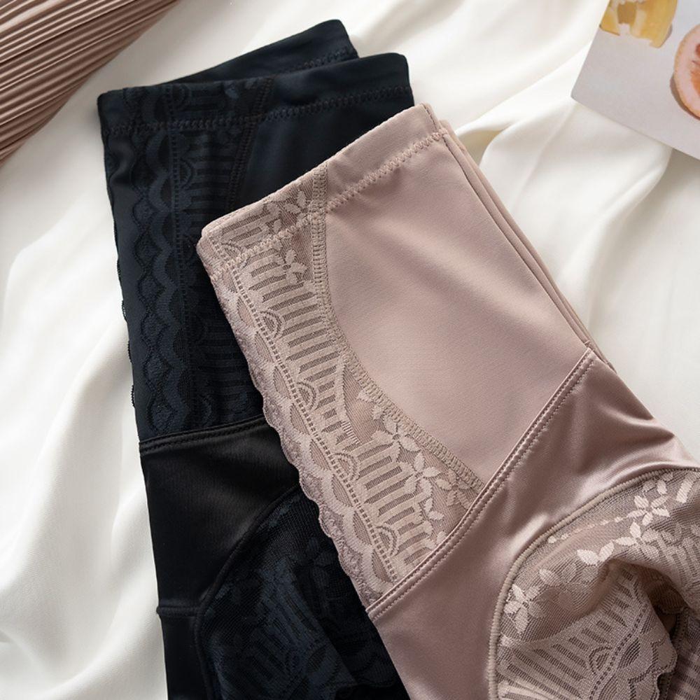 Ice Slik Tummy Control Underwear Lace Flower Body Shaping Underpants Slimming Shapewear  Women