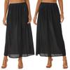 Женская однотонная нижняя юбка с эластичной резинкой на талии, внутренняя юбка-миди, длинная нижняя юбка
