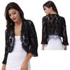 Ladies Half Sleeve Lace Bolero Shrugs Elegant Ruffle Open Front Cardigans Wedding Party Dress Accessaries