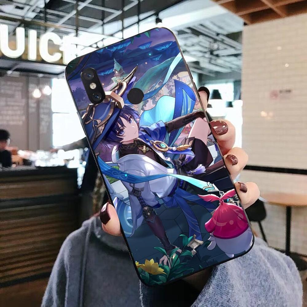 Genshin Impact Anime Phone Case For Xiaomi Mi 5X 8 9 10 11 12 Lite Pro 10T PocoX3pro PocoM3 Note 10 Pro Lite