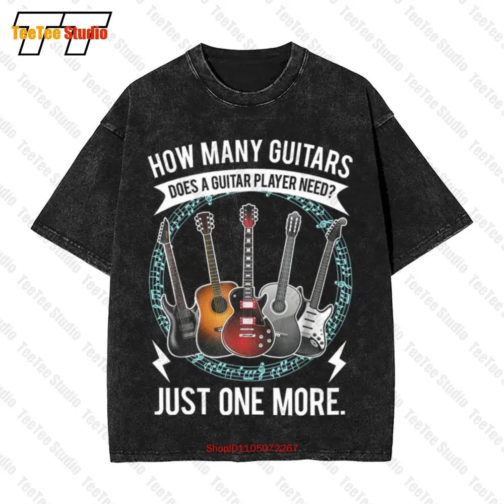 Guitar How Many Guitars Vintage Oversized TShirt YWOD