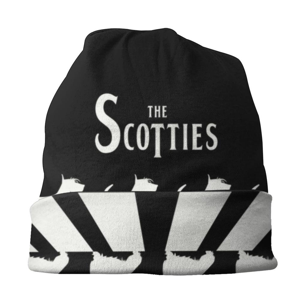 Шапка-бини Scotties, вязаные шапки для женщин, унисекс, модные теплые зимние шапки для собак шотландского терьера Skullies, шапки для катания на лыжах