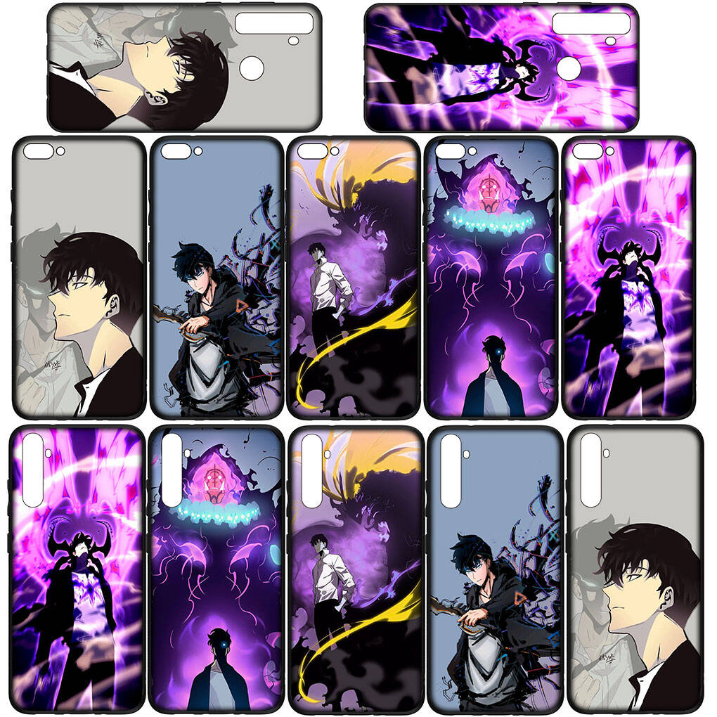 Чехол для телефона Samsung Galaxy S25 S23 S22 S24 Ultra FE A05 A06 A15 A16 A36 A37 A35 A54 A55 A56 A57 A25 A26 A53 Сун Джин У Solo Leveling Arise