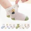 4 Pairs/Lot Summer Baby Socks Thin Mesh Breathable Kids Socks Cartoon Soft Cotton Newborn Socks For Grils And Boys