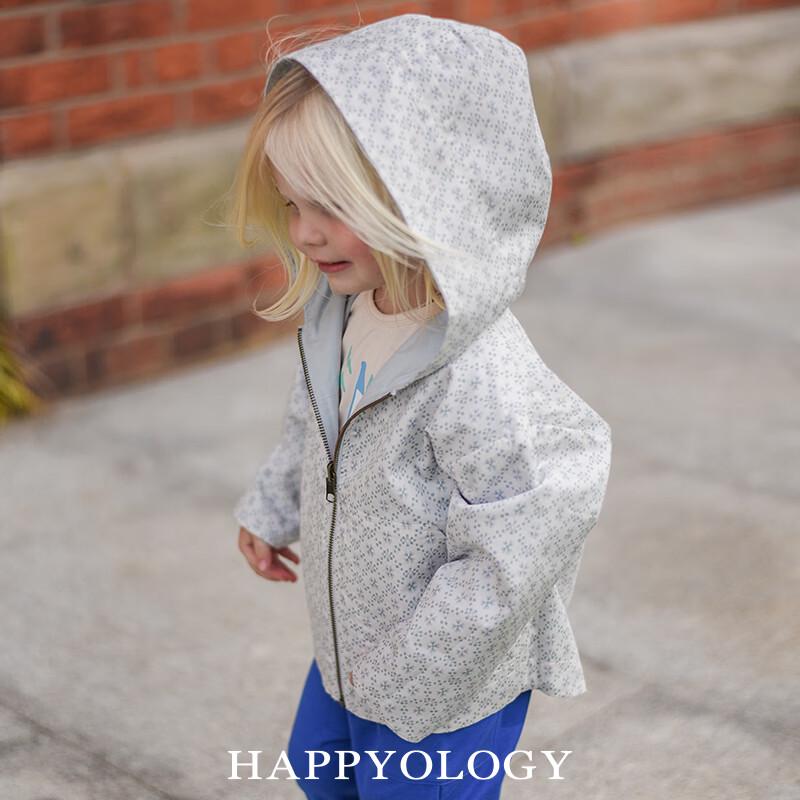 Двусторонняя детская худи из чистого хлопка Happyology