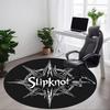 1 шт. Коврик для офиса с логотипом группы Slipknot, круглый, идеально подходит для офиса, с нескользящей основой, декоративный коврик для пола yy250916009