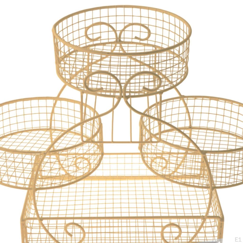 Fruit Basket Bowl Holder Produce Organizer Kitchen Countertop Rack for Veggie