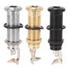 Guitar End Pin Jack Socket Threaded Metal 6.35mm for Bass Electric Guitar Output