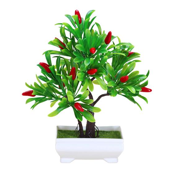 1Pc Artificial Fruit Orange Tree Bonsai Home Office Garden Desktop Party Decor Christmas Ornament