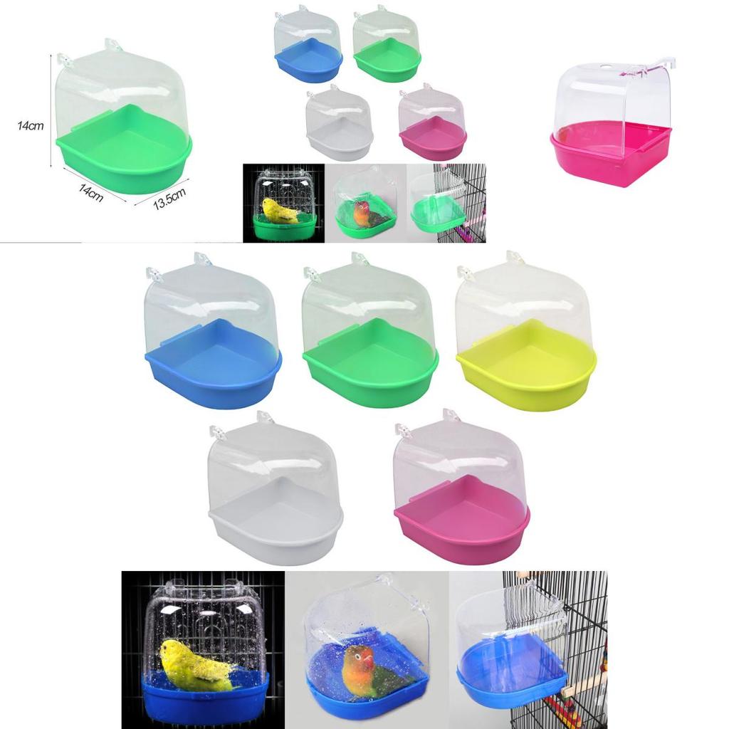 Ванночка для попугая маленького размера, пластиковый материал, узор «тигровая шкура», «пион», аксессуар для купания птиц