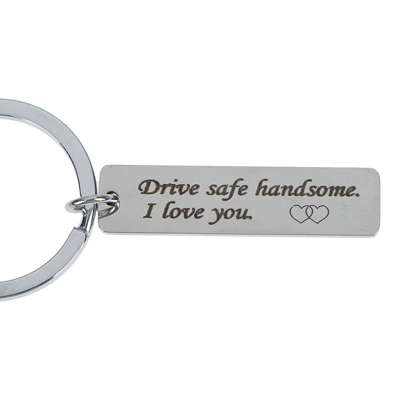 Безопасное вождение Красивый Я люблю тебя дальнобойщик брелок подарок для мужа мальчиков