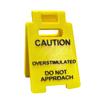Caution Overstimulated Desk Sign Do Not Approach Caution Sign Humor Gag Mini Warning Signage for Offices Workstations Decoration