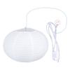 White Round Paper Lantern Light Decorative Soft Light Easy To Assemble Hanging Paper Lantern with