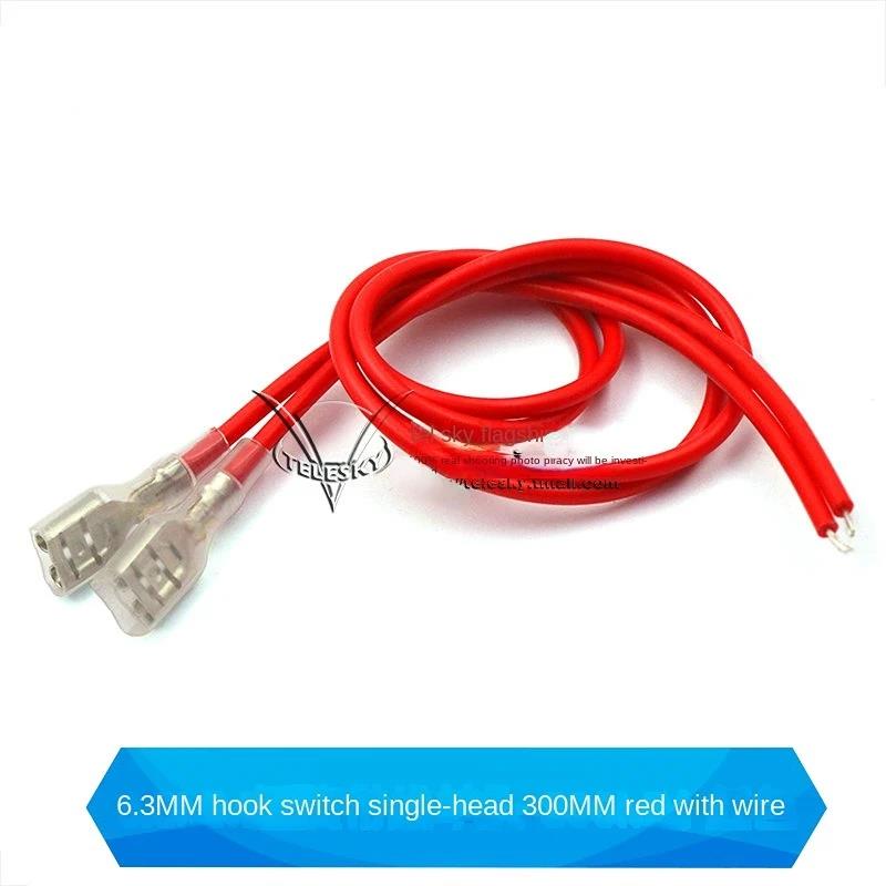 5pcs 2.8MM / 4.8MM / 6.3MM Spring Strip Wiring Terminal Wire with Sheath Single Head Double Head Harness Connecting Wire Fuses4