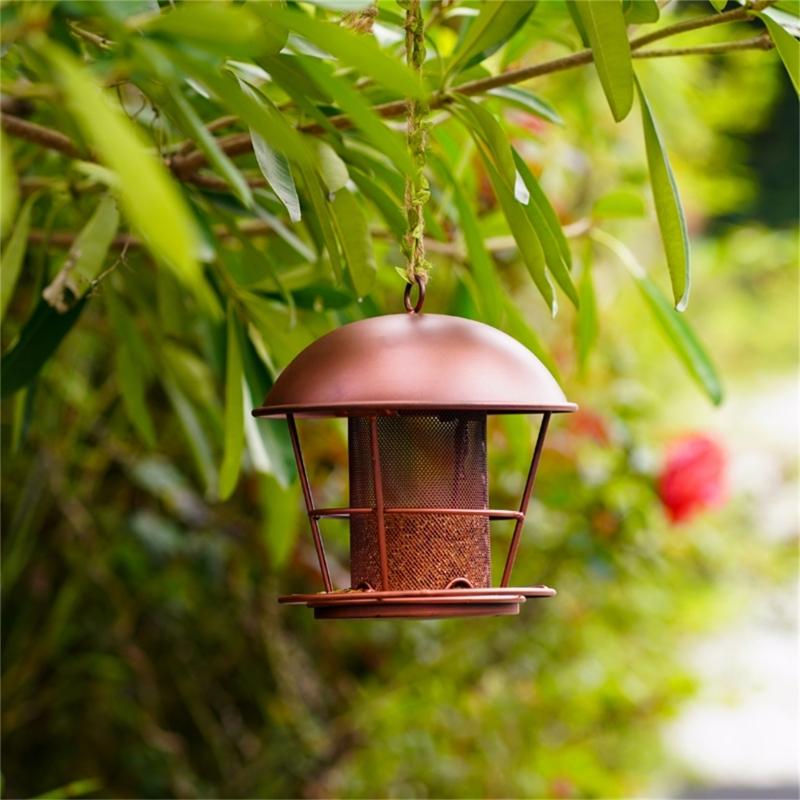 House Dome Bird Feeders for Wild Bird Waterproof Bird Feeders Outside Hanging Bird Feeders Rainproof Bird Feeding Statio