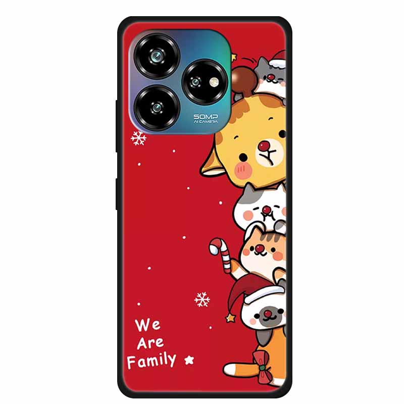 Christmas Lovely Cover For ZTE Axon 60 Lite Case Axon60 50 40 Lite Pro Ultra 30 Soft Silicone TPU Phone Case For ZTE Axon 60 4G