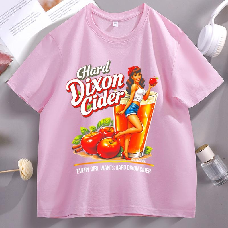 Смешная футболка с надписью Hard Dixons Cider Drinking Vintage Apple Alcohol Label Футболка Сельский Стиль Юмор Графические Футболки Круглый Вырез Одежда