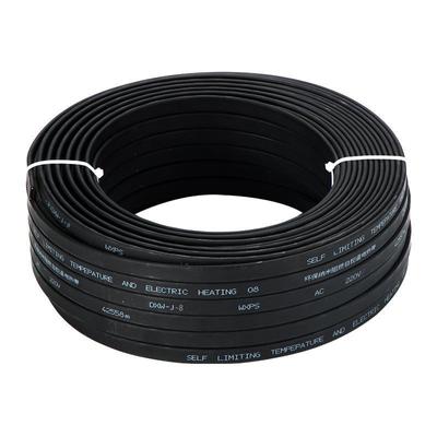 220 В нагревательный кабель для труб, тонкий и мягкий, ширина 8 мм, огнестойкость, саморегулирующийся температурный кабель для нагрева водопроводной трубы, защита от замерзания