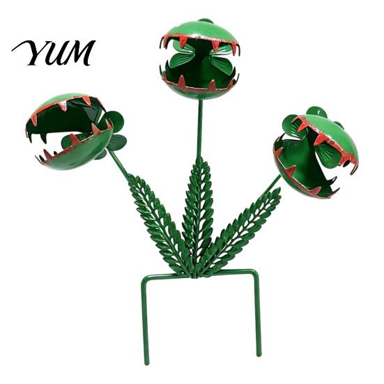Unique Lawn Decor for Landscaping Venus Flytrap Garden Stake, Metal Carnivorous Plant Yard Art Ornament, Funny Rustproof Outdoor Stake Patio