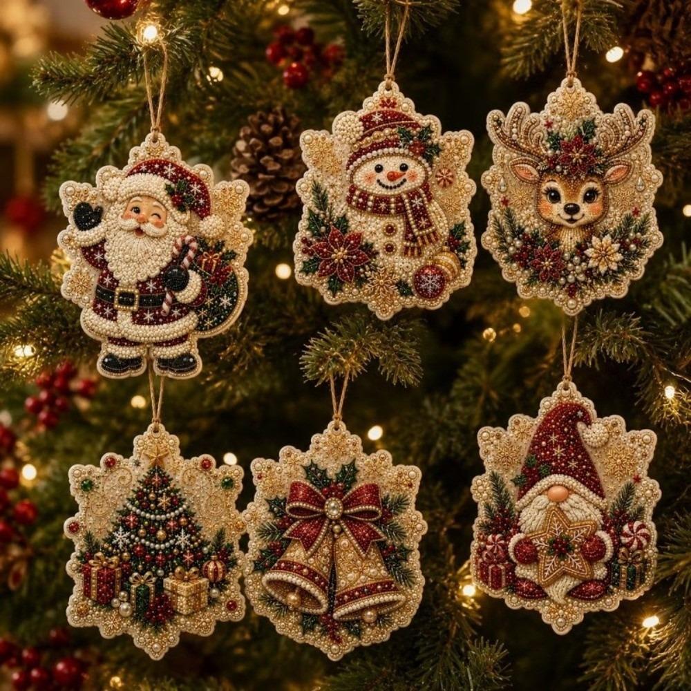 Festive Painting Kits Handmade Craft DIY Hanging Pendant Christmas Tree