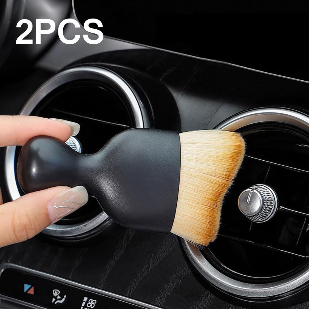 Car Interior Cleaning Tool Air Conditioner Air Outlet Cleaning Brush Nanofiber Soft Brush Car Crevice Dust Removal Car Detailing