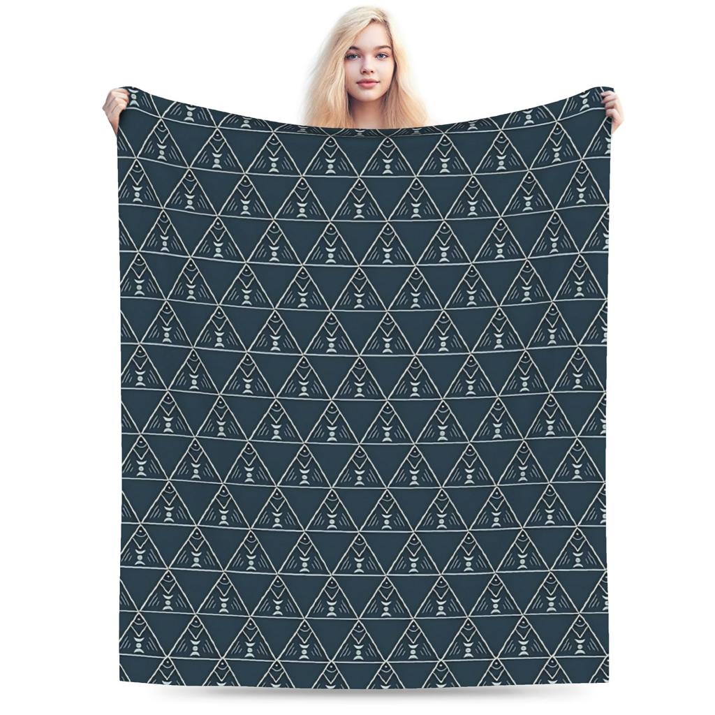 Bohemian pattern Flannel Blanket Winter Warm Soft Throw Blanket for Kids Living Room Funny Bedspread Sofa Bed Cover