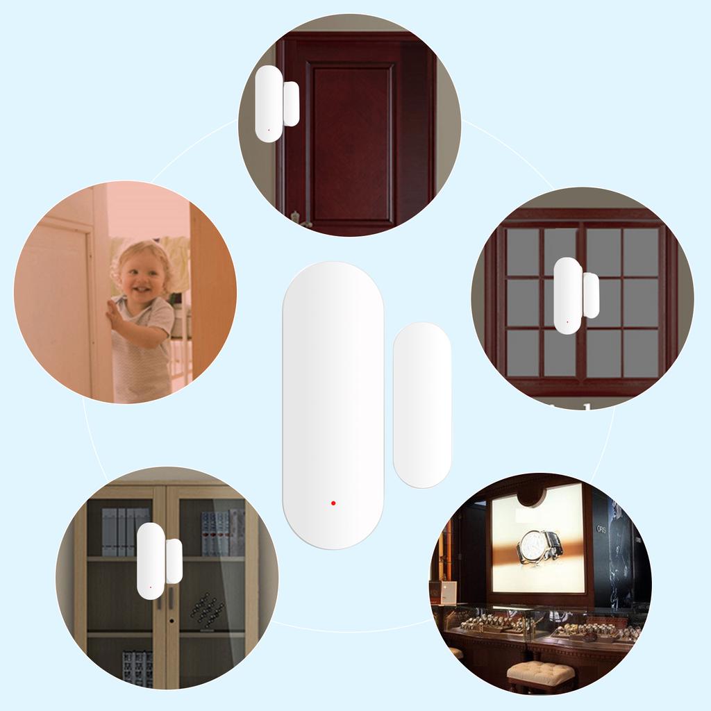 Zigbee Smart Door Sensor Tuya APP Control Door Open / Closed Detector Magnetic Switch Window Sensor