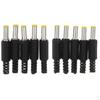 10x Repalcement DC Power Male Plug Connector Welding Adapter 5.5x2.5mm
