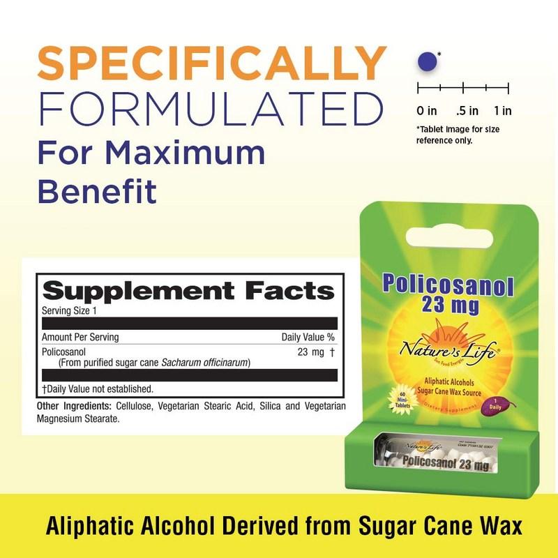 Policosanol blood circulation cholesterol supplement, 60 tablets, 1 piece