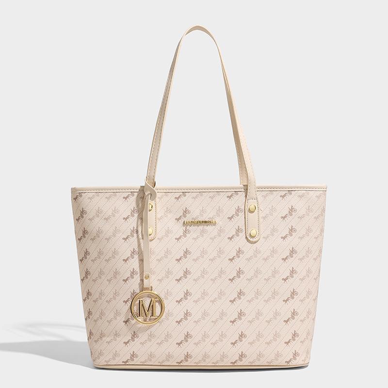 Большая вместительная сумка-тоут с принтом для поездок на работу и обратно через плечо