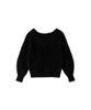 FRAY Lace Trim Pullover I.D. Women's V-Neck FWNT225004, Black/F