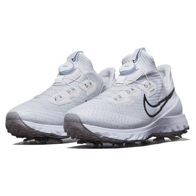 Nike Air Zoom Infinity Tour BOA Широкие белые черные мужские кроссовки Platinum-Tint Volt CV0756-133