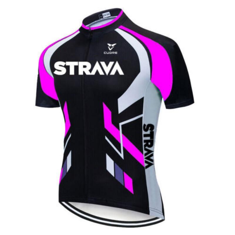 Mens Cycling Jersey Bib Shorts Set Breathable Quick-Dry Performance Wear Road Bike Riding