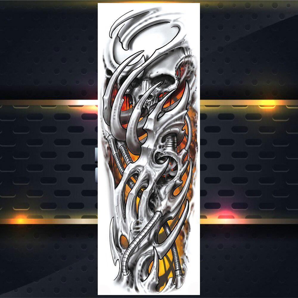 Длинные Временные Татуировки На Полную Руку Для Мужчин Мальчиков Лев Король Зверей Военная Тату Боди-Арт Хна Поддельные Волк Водонепроницаемые Рукава Татуировки Наклейки