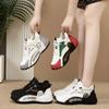 Men's and Women's Sports Shoes with Thick Sole and Leather Surface, Couple's Casual Shoes