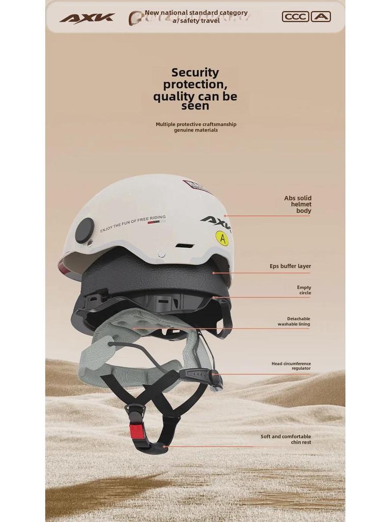 Шлем для электрического мотоцикла с сертификатом 3C: Солнцезащитный всесезонный шлем для мужчин и женщин