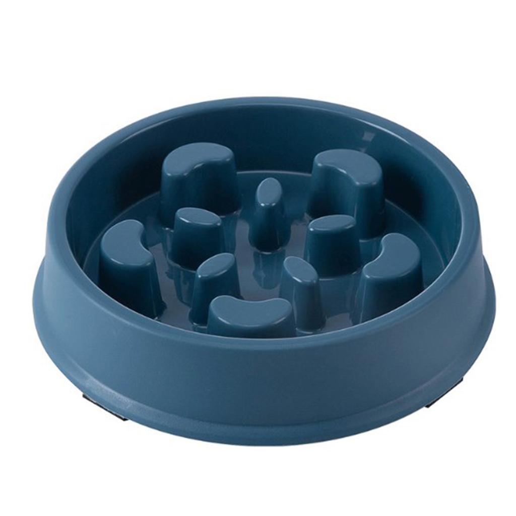 Slow Feeder Dog Bowl Petal Type Prevent Choking Puzzle Slip Resistant Bowl for Pet Supplies Dark