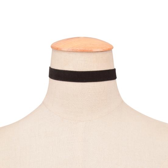 Готическое мягкое бархатное однотонное колье-колье для леди и девочек, клубный танец