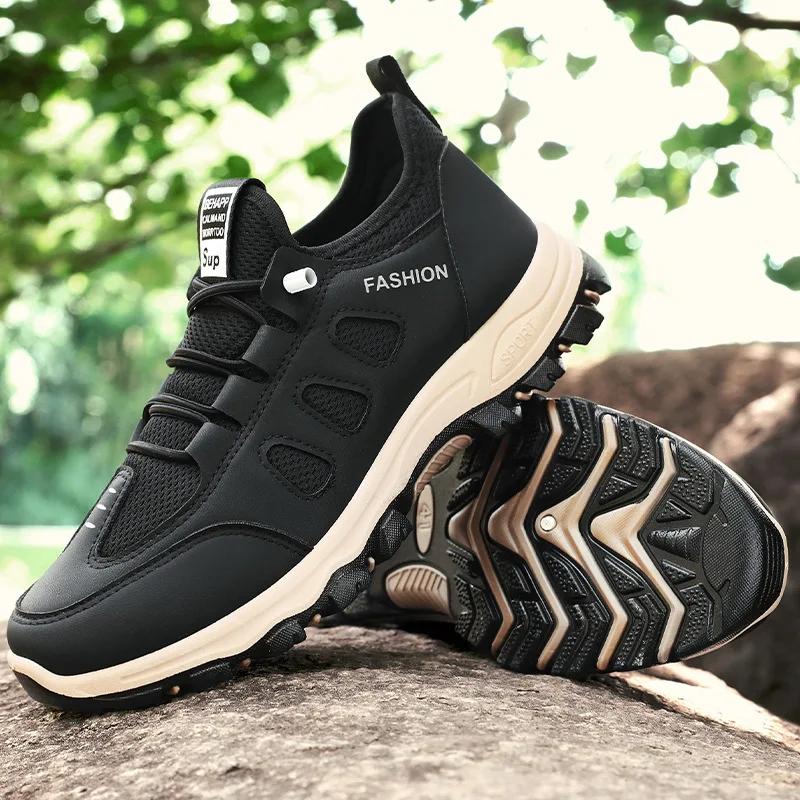 Spring Autumn New Men's Shoes Outdoor Anti Slip Hiking and Mountaineering Sports Shoes Fashion Trend Comfortable Casual Shoes