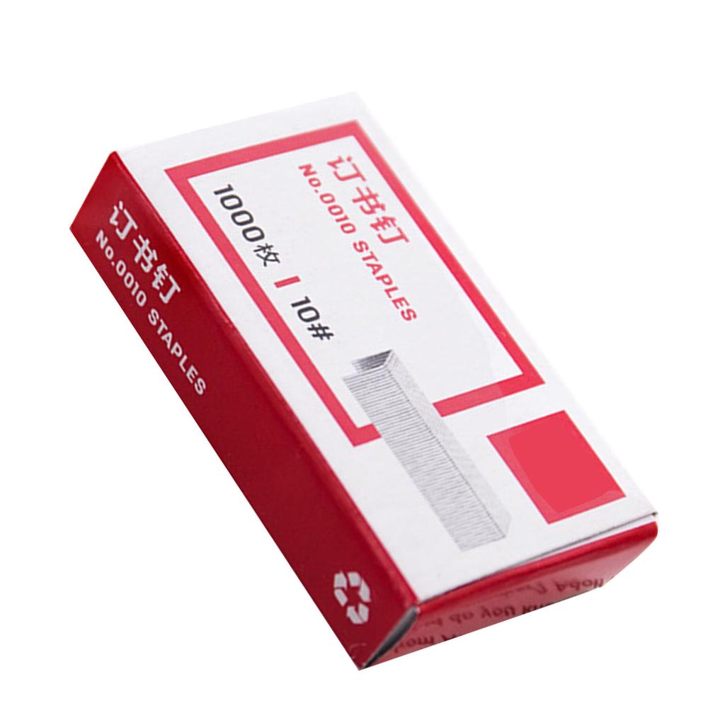 1 Box of Stapler Staple Metal Heavy Duty Paper Staple Flat Strong Staples for Office Desktop School