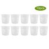 10pcs/Set Durable Safe Plastic Hydroponic Basket Cup for Garden Balcony Planting(White)