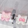 Creative Exquisite Sweet and Beautiful Bow Soap Box Soap Box for Home Use Delicate and Luxurious Bathroom Drain Soap Rack